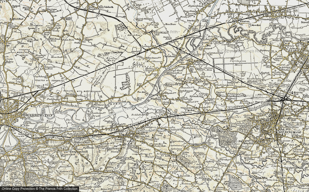 Old Map of Warburton, 1903 in 1903