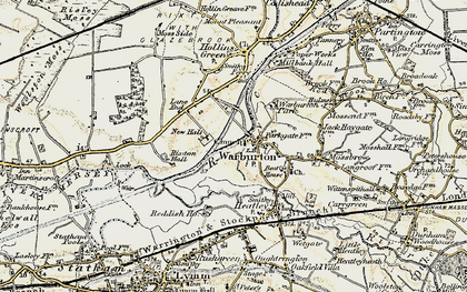 Old map of Warburton in 1903
