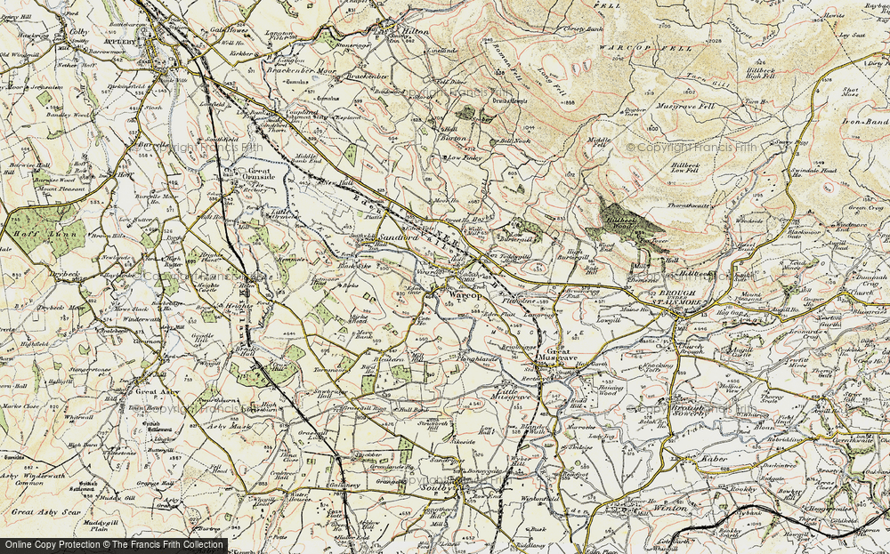 Old Map of Warcop, 1903-1904 in 1903-1904