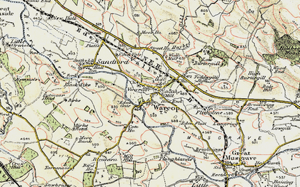 Old map of Warcop in 1903-1904