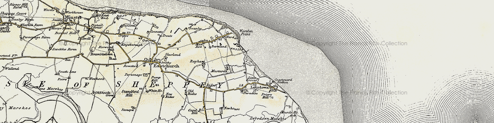 Old map of Warden in 1897-1898