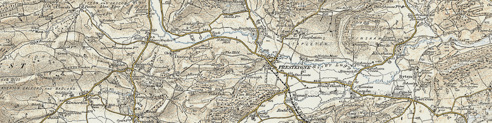Old map of Warden in 1900-1903