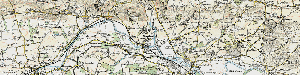 Old map of Warden in 1901-1903