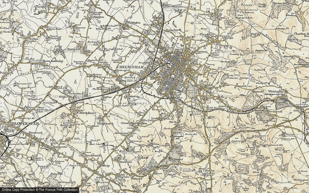 Old Map of Warden Hill, 1898-1900 in 1898-1900