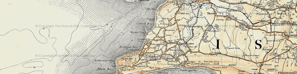Old map of Warden Point in 1899-1909