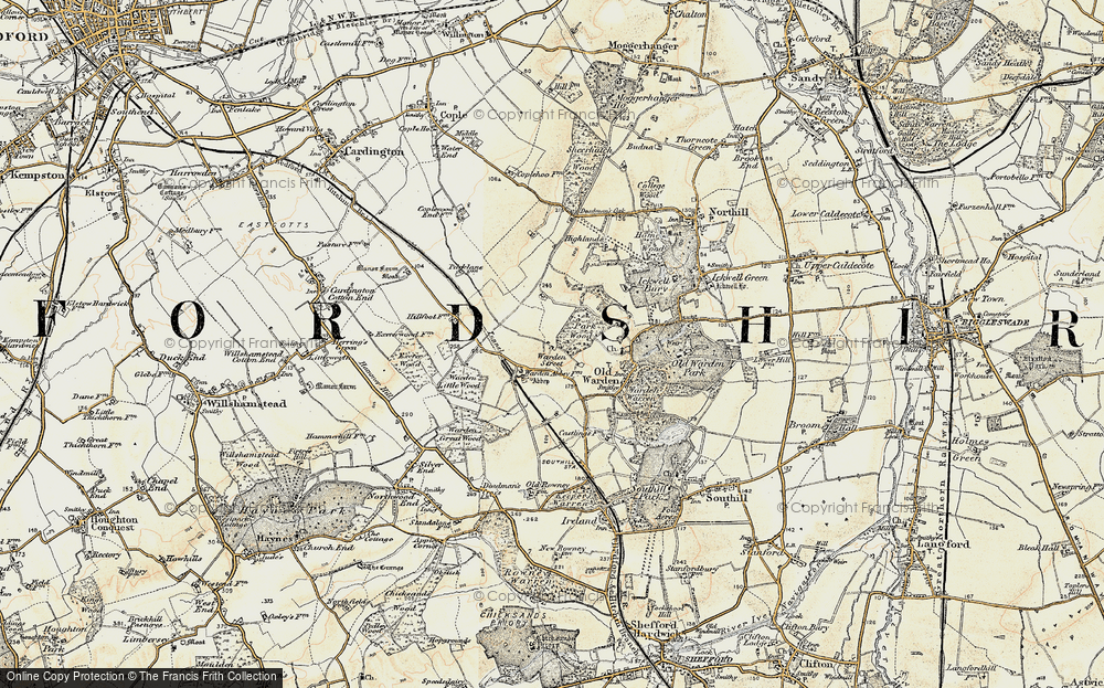Old Map of Warden Street, 1898-1901 in 1898-1901