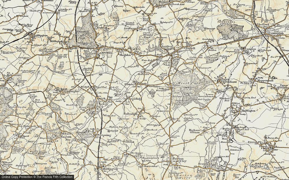 Old Map of Wardhedges, 1898-1901 in 1898-1901