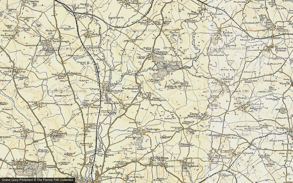 Old Map of Wardington, 1898-1901 in 1898-1901