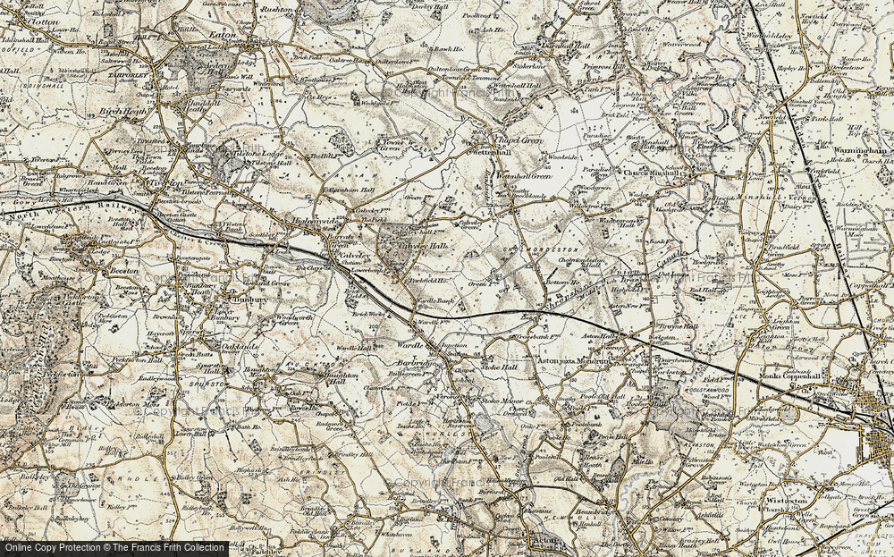 Old Map of Wardle Bank, 1902-1903 in 1902-1903