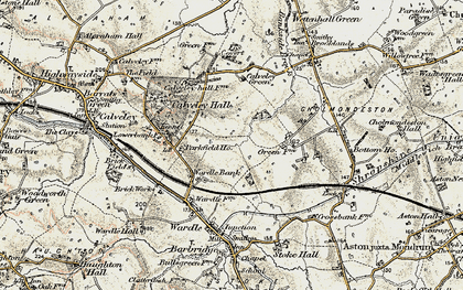 Old map of Wardle Bank in 1902-1903