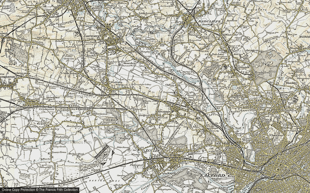 Old Map of Wardley, 1903 in 1903