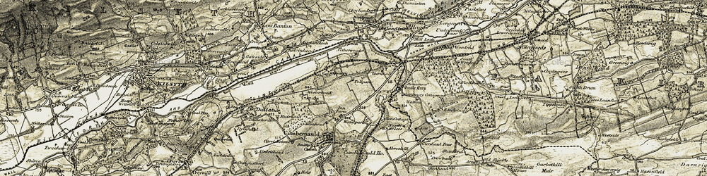 Old map of Wardpark in 1904-1907