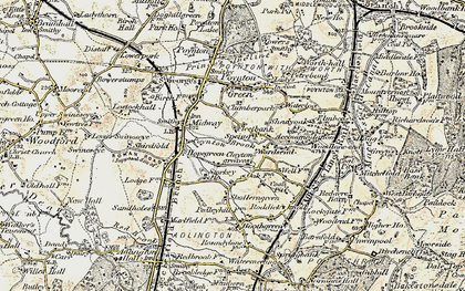 Old map of Wardsend in 1902-1903