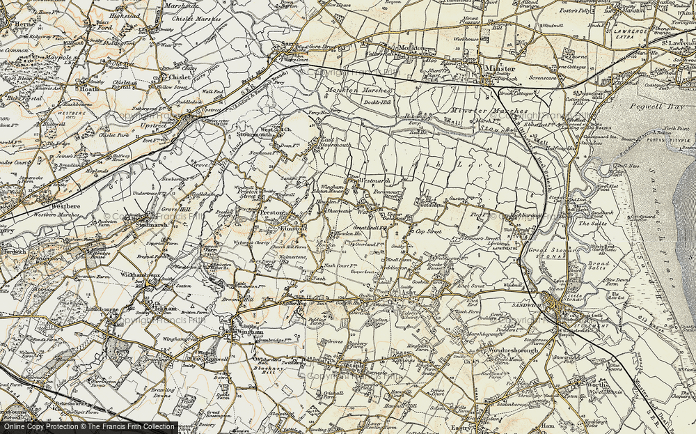 Old Map of Ware, 1898-1899 in 1898-1899