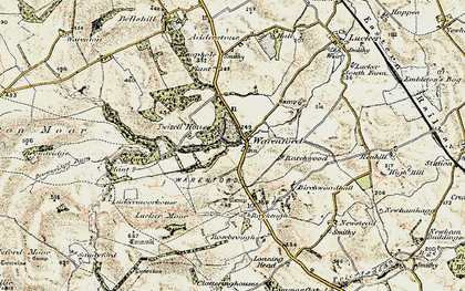 Old map of Warenford in 1901-1903