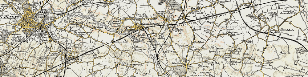 Old map of Wargrave in 1903