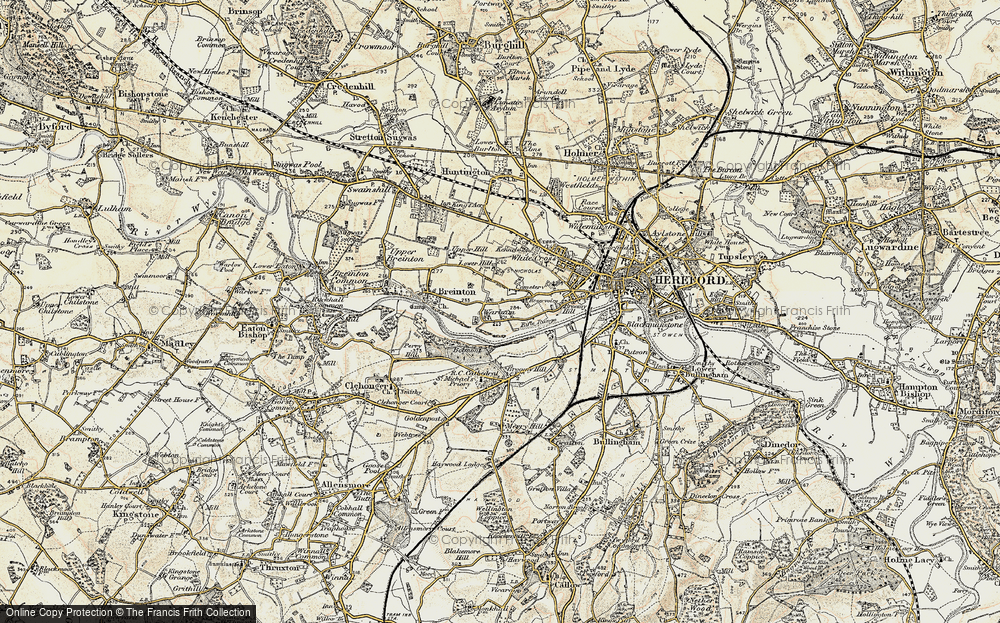 Old Map of Warham, 1900-1901 in 1900-1901
