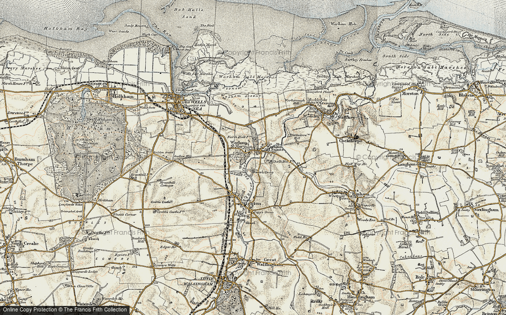 Old Map of Warham, 1901-1902 in 1901-1902