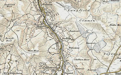 Old map of Allescholes in 1903