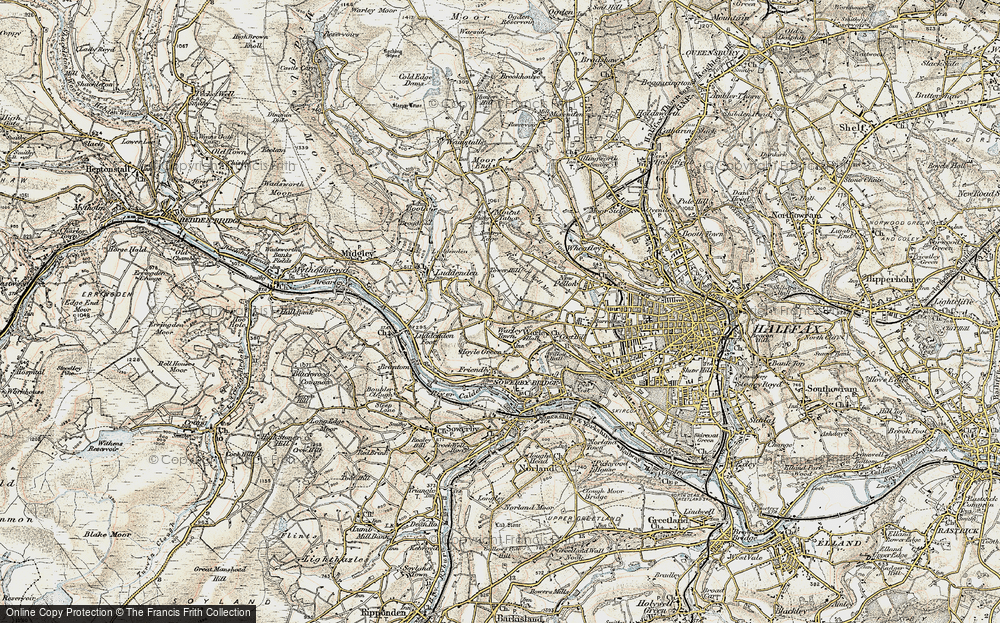 Old Map of Warley Town, 1903 in 1903