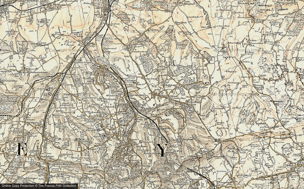 Old Map of Warlingham, 1897-1902 in 1897-1902
