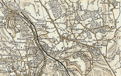 Old map of Warlingham in 1897-1902