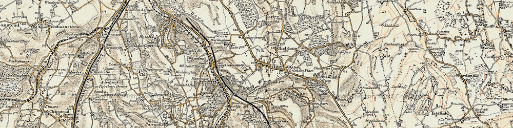 Old map of Warlingham in 1897-1902