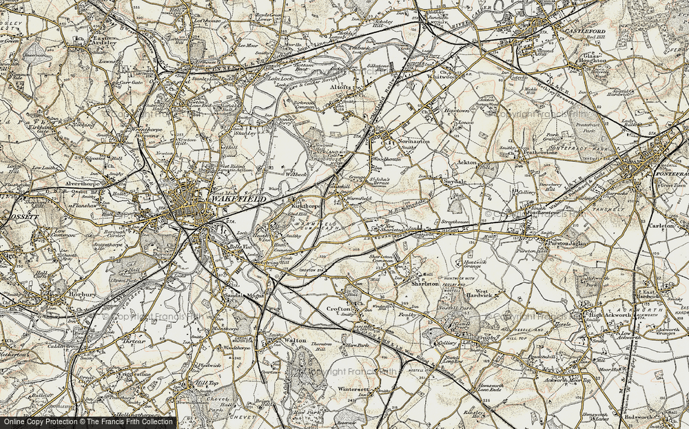 Old Map of Warmfield, 1903 in 1903
