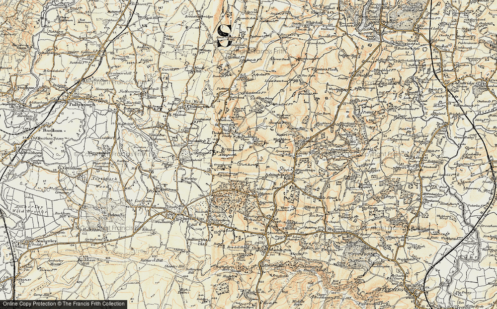 Old Map of Warminghurst, 1898 in 1898