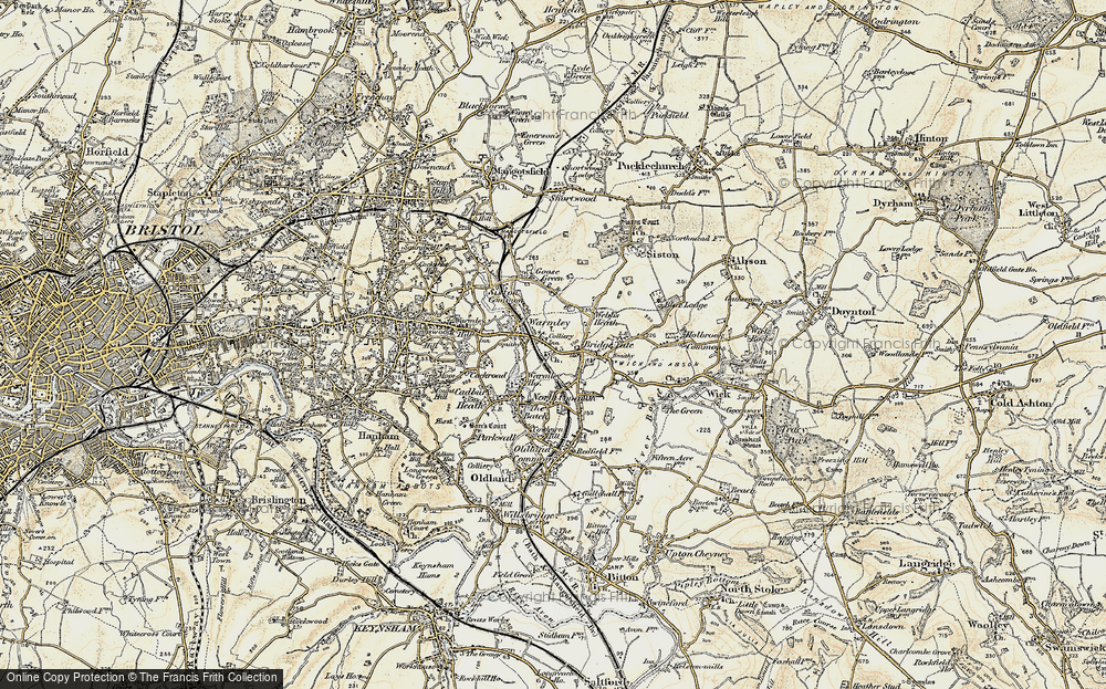 Old Map of Warmley, 1899 in 1899
