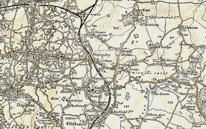Old map of Warmley in 1899