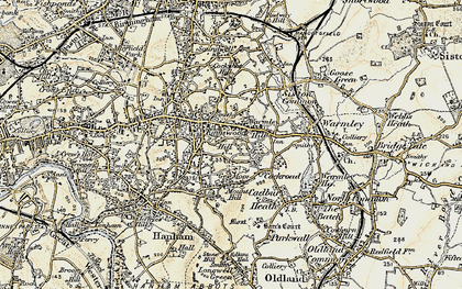 Old map of Warmley Hill in 1899