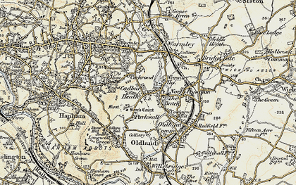 Old map of Warmley Tower in 1899