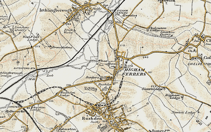Old map of Warmonds Hill in 1901