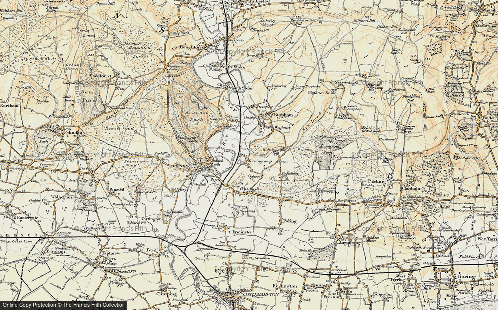 Old Map of Warningcamp, 1897-1899 in 1897-1899