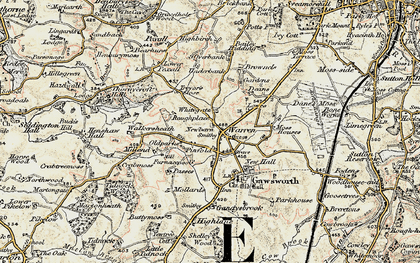 Old map of Warren in 1902-1903