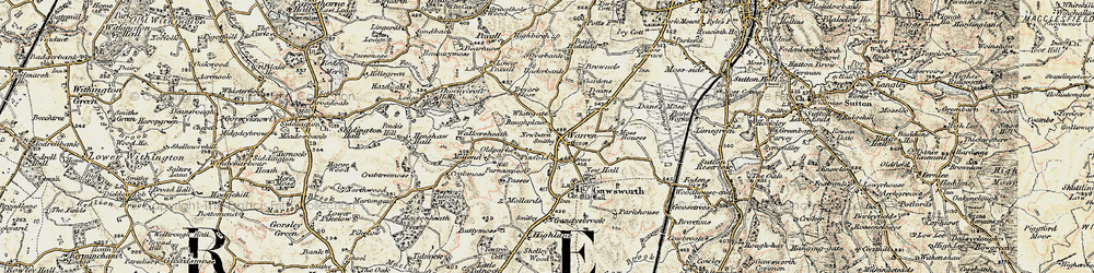 Old map of Warren in 1902-1903