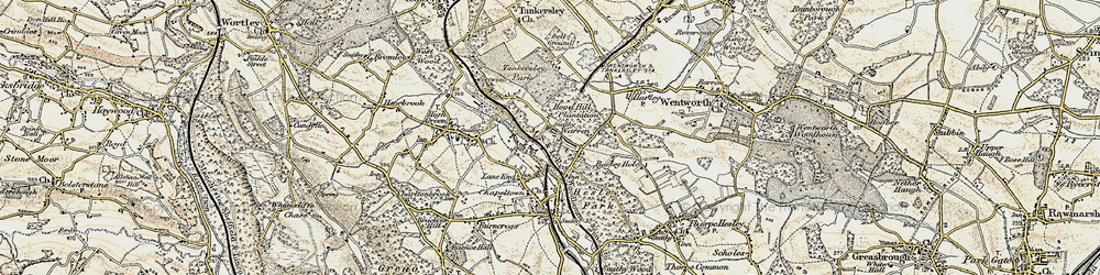 Old map of Warren in 1903
