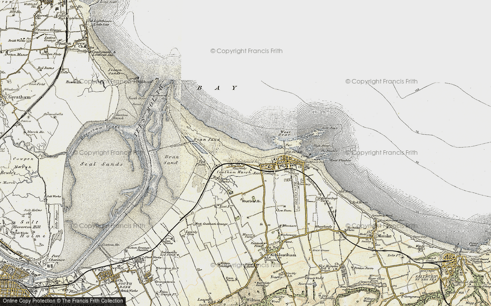 Old Map of Warrenby, 1903-1904 in 1903-1904