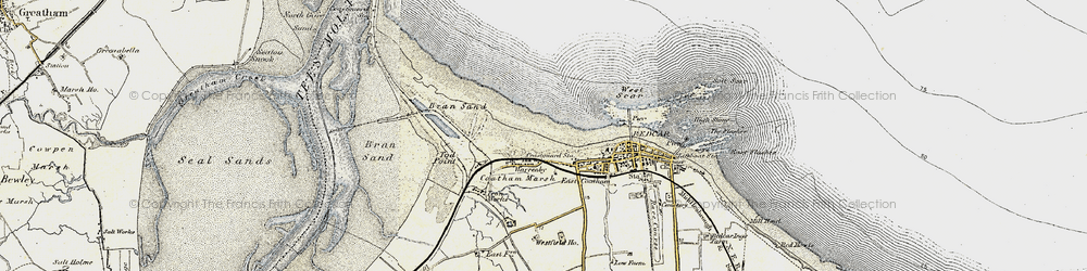 Old map of Warrenby in 1903-1904