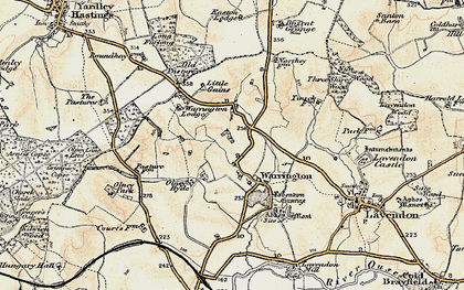 Old map of Warrington in 1898-1901