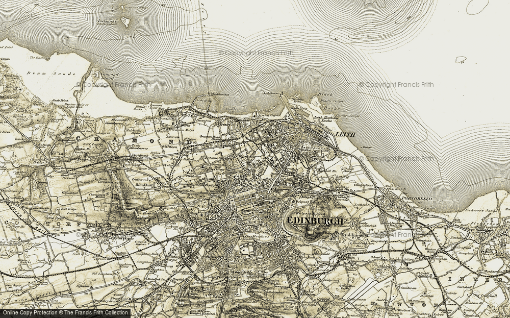Old Map of Warriston, 1903-1906 in 1903-1906