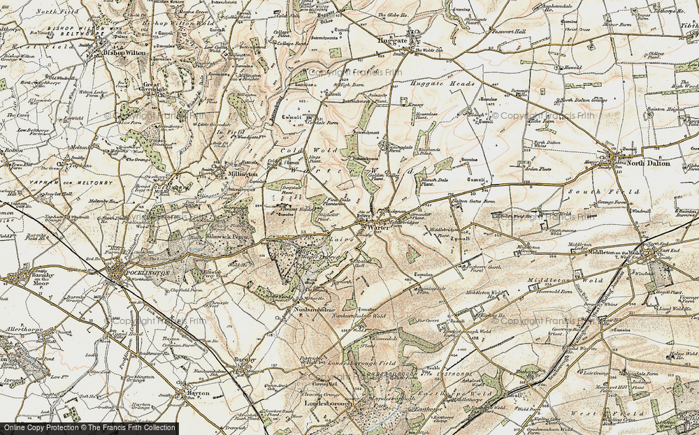 Old Map of Historic Map covering Blanch Dale Plantn in 1903