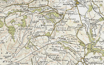 Old map of Swinton Park in 1903-1904