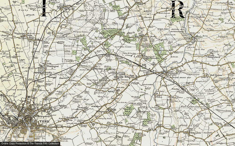 Old Map of Warthill, 1903-1904 in 1903-1904