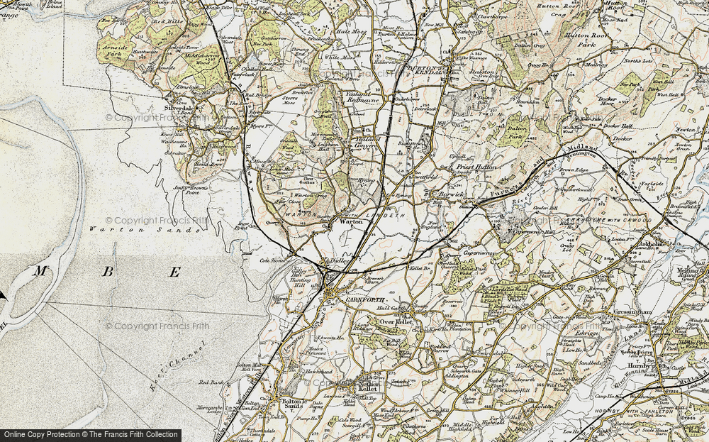 Old Map of Warton, 1903-1904 in 1903-1904
