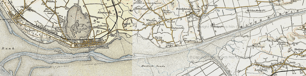Old map of Warton Bank in 1903