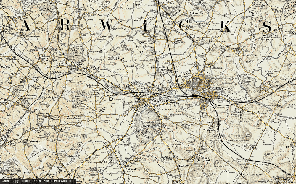Old Map of Warwick, 1899-1902 in 1899-1902