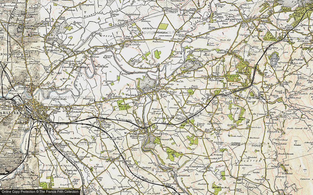 Old Map of Warwick Bridge, 1901-1904 in 1901-1904