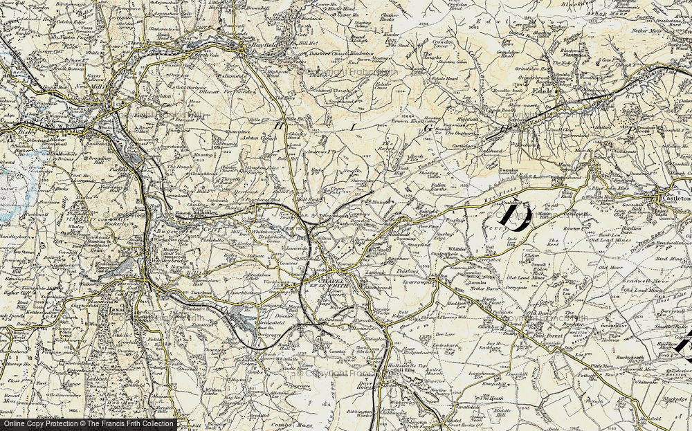 Old Map of Wash, 1902-1903 in 1902-1903